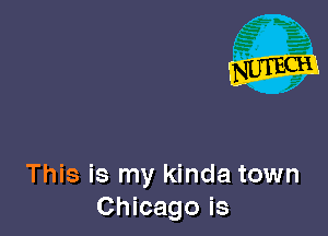This is my kinda town
Chicago is