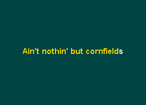 Ain't nothin' but cornfields