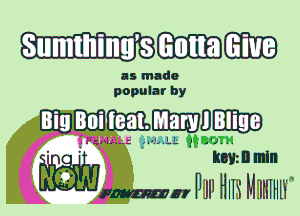 WWW

as made
popular by
Big MEMO

MALE . II
RBUI ll mln

mm Pill HI I HIII IIII