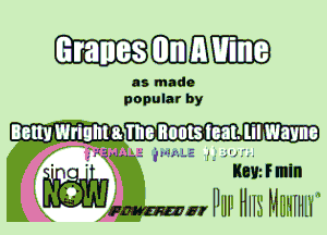 GIMME

as made
popular by

 ..Tllclllntslaal.lilwaync
T' RE 'trmLE L- .'U...
anmln

Pun! Hus MnHIHw