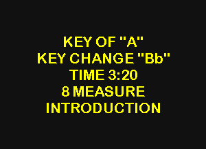 KEYOFA
KEYCHANGEBU'

NME320
8MEASURE
INTRODUCHON