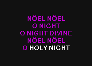 HOLY NIGHT