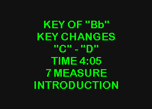 KEYOFBU'
KEYCHANGES
IICII - IIDII

NME495
7MEASURE
INTRODUCHON