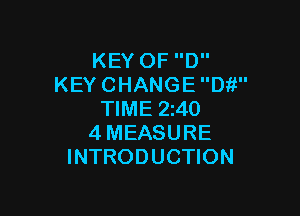 KEYOFD
KEYCHANGED?'

WMEZMO
4MEASURE
INTRODUCHON