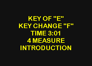 KEYOFE'
KEYCHANGEP'

WME3 1
4MEASURE
INTRODUCHON