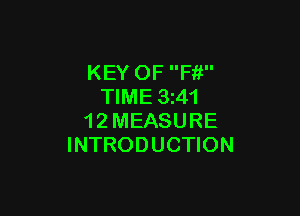KEY OF Fit
TIME 3m

1 2 MEASURE
INTRODUCTION