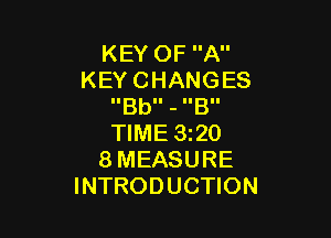 KEYOFA
KEYCHANGES
IIBbII - IIBII

NMESQO
8MEASURE
INTRODUCHON