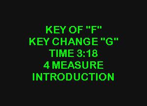 KEYOFP'
KEYCHANGEG

WME3N8
4MEASURE
INTRODUCHON