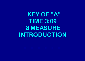 KEY OF A
TIME 3z09
8 MEASURE

INTRODUCTION