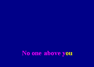 No one above you