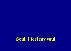 Soul, I feel my soul