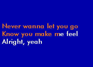 Never wanna let you go

Know you make me feel

AI rig hf, yea h