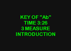 KEY OF Ab
TIME 1326

3MEASURE
INTRODUCTION
