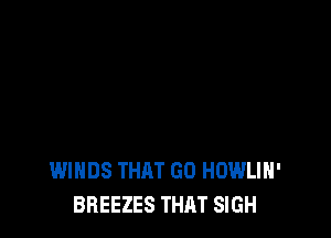 WINDS THAT GO HOWLIH'
BBEEZES THAT SIGH
