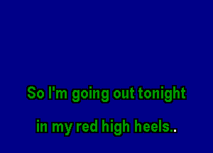 red high heels..
