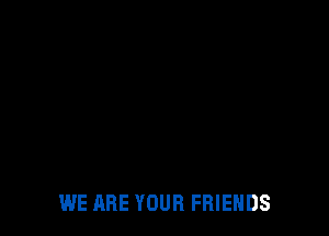 WE ARE YOUR FRIENDS