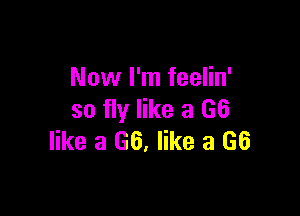 Now I'm feelin'

so fly like a G6
like a G6, like a (36
