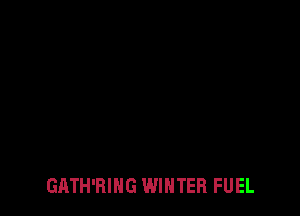 GATH'RING WINTER FUEL