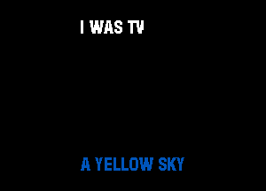 A YELLOW SKY