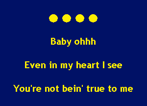 0000

Baby ohhh

Even in my heart I see

You're not bein' true to me