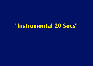Instrumental 20 Secs