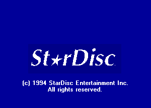 SHrDisc

(C) 1994 SlarDisc Entenainmenl Inc.
All rights reselvch