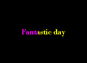 Fantastic day