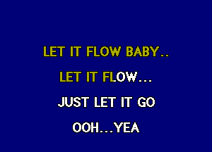 LET IT FLOW BABY..

LET IT FLOW...
JUST LET IT GO
00H...YEA