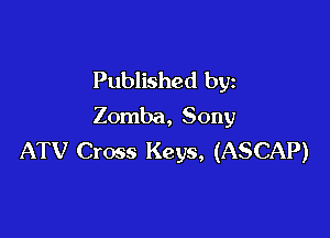 Published by
Zomba, Sony

ATV Cross Keys, (ASCAP)