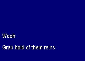 Wooh

Grab hold of them reins