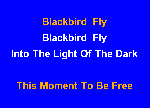 Blackbird Fly
Blackbird Fly
Into The Light Of The Dark

This Moment To Be Free