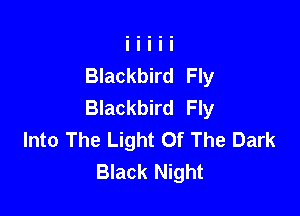 Blackbird Fly
Blackbird Fly

Into The Light Of The Dark
Black Night