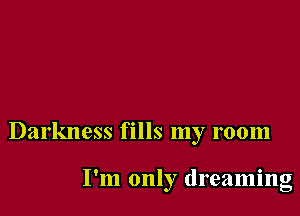 Darkness fills my room

I'm only dreaming