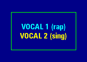 VOCAL1 (rap)

VOCAL 2 (sing)