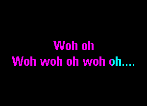 Woh oh

Woh woh oh woh oh....