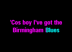 'Cos boy I've got the

Birmingham Blues