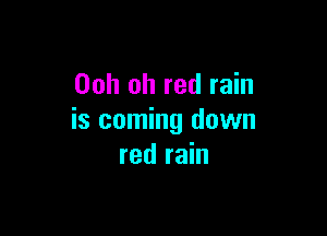 00h oh red rain

is coming down
red rain