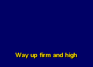 Way up firm and high