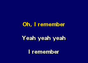 Oh, I remember

Yeah yeah yeah

I remember