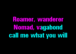 Reamer, wanderer

Nomad, vagahond
call me what you will