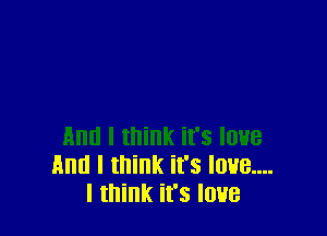 And I think it's love
And I think it's I038....
I think it's I088