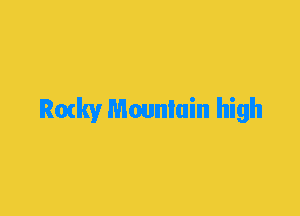 Rozkv Mouniain high