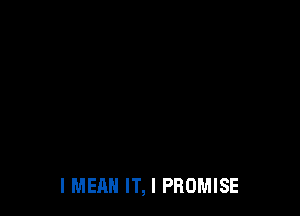 IMEAN IT, I PROMISE