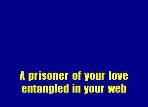 A misoner of your love
entangled in Hour well