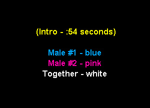 (Intro - 54 seconds)

Male m - blue

Male w - pink
Together - white