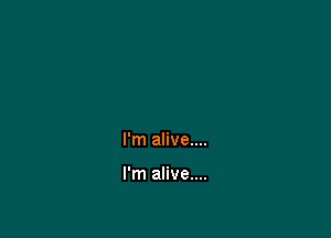 I'm alive....

I'm alive....
