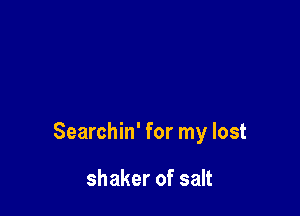 Searchin' for my lost

shakerofsak