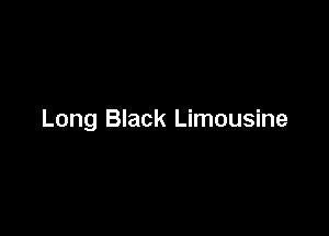 Long Black Limousine