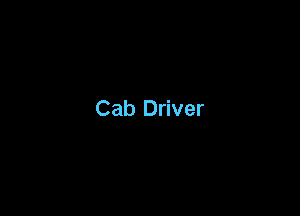 Cab Driver