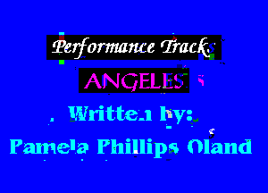 i'aformmwe Trach

. Written 1333
Pamela Phillips Oland